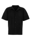 Issey Miyake Black Mc April Textured Shirt In Black