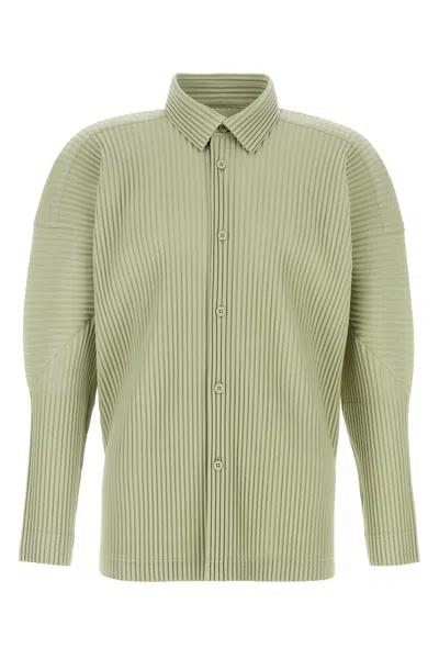 Issey Miyake Homme Plisse'  Sage Green Polyester Shirt