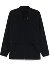 Issey Miyake Shirt With Windbreak Flap In Black