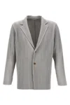 Shop Issey Miyake Homme Plisse'  Single-breasted Pleated Blazer