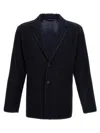 Issey Miyake Pleated Fabric Single-breasted Blazer
