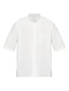 Issey Miyake White Streamline Shirt In White