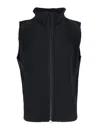 Issey Miyake Textured High Collar Sleeveless Knitwear In Black