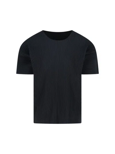 Issey Miyake Homme Plissé  T-shirts And Polos In Black