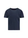 Issey Miyake Basic Plisse T Shirt T-shirts Blue In Blue
