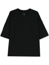 Issey Miyake Release Cotton T-shirt In Black