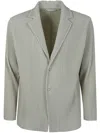 Issey Miyake Single-breasted Blazer In Grey