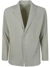 Issey Miyake Single-breasted Blazer In Grey