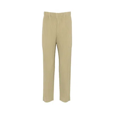Pre-owned Issey Miyake Homme Plissé  Tailored Pleats 1 Pants 'rock Green Grey' | Men's Size 3