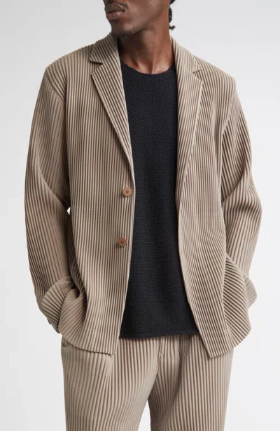 Issey Miyake Homme Plissé  Tailored Pleats 1 Sport Coat In Neutral