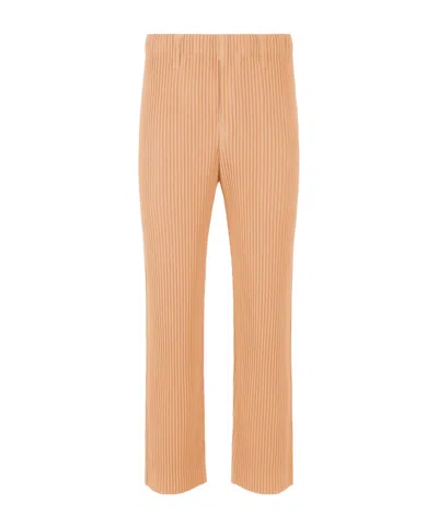 Issey Miyake Homme Plissé  Tailored Pleats 1 Trousers In Brown