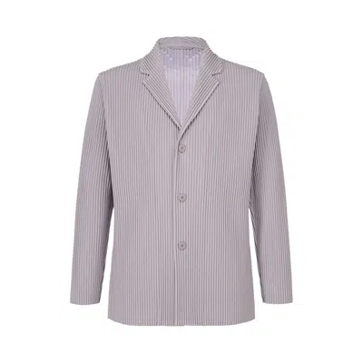 Pre-owned Issey Miyake Homme Plissé  Tailored Pleats 2 Jacket 'cloud Grey' | Men's Size 1
