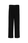 Issey Miyake Mens Black Pleated Straight Woven Trousers M In Black