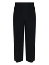 Issey Miyake High-waisted Pleated Trousers With Straight Leg Silhouette In Black