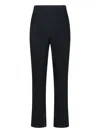 Issey Miyake Tailored Trousers With Button And Pleats In Black