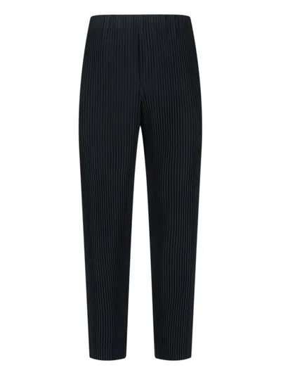 Issey Miyake Homme Plissé  Trousers In Black