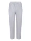 Issey Miyake Tailored Trousers Vertical Stripes In Blue