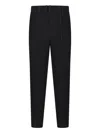 Issey Miyake Plissierte Mc September Straight-leg-hose In Blue