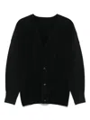 Issey Miyake Cardigan In Poliestere Nero Uomo