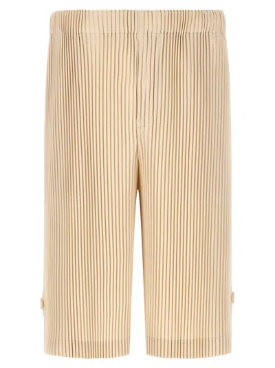 Issey Miyake Homme Plisse'  'wear Or Wrap' Bermuda Shorts In Brown