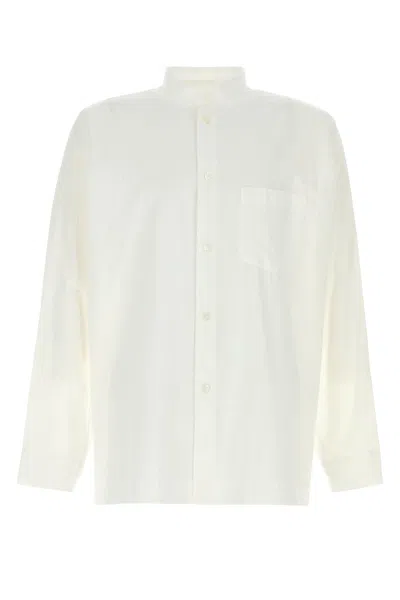 ISSEY MIYAKE CAMICIA IN POPELINE BIANCO  UOMO