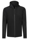 Issey Miyake Ribbed Texture Hooded Zip-up Sweater In Black