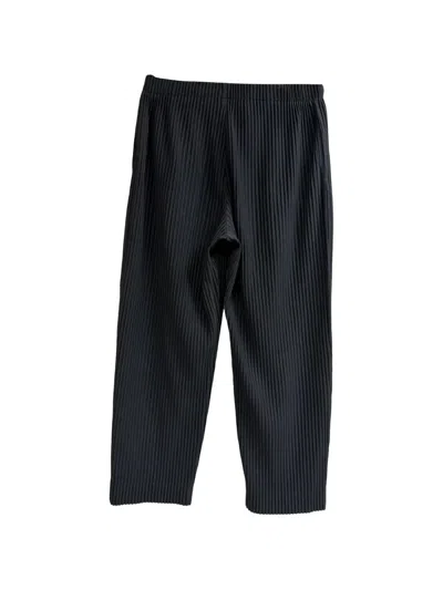 Pre-owned Issey Miyake Homme Plissé Pleated Trousers In Black
