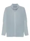 Issey Miyake Pleated High Collar Zipped Jacket