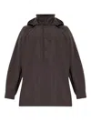 Issey Miyake Hooded Jacket In Brown