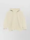 Issey Miyake Hooded Ribbed Texture Front Pockets Long Sleeves In Neutral