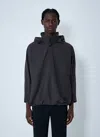 Issey Miyake Hooded Shirt In Gray