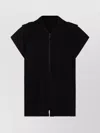 Issey Miyake Hooded Short Sleeve Casual Jacket In Black