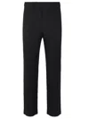 Issey Miyake Hoome Plisse Basic Trousers In Black