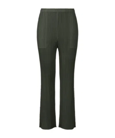 Issey Miyake Horn Pleated Casual Pants In Black