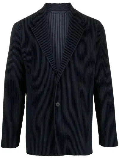 ISSEY MIYAKE BASICS BLAZER,HP39JD401 75 NAVY