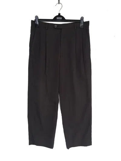 Pre-owned Issey Miyake Iconicog  Wool Gabardine Pants In Faded Black