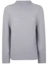 Issey Miyake Circle Knit Top In Gray