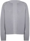 Issey Miyake Circle Knit Cardigan In Gray