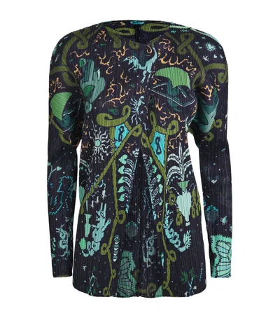 Issey Miyake Interplanetary Open Cardigan In Black