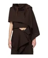 Shop Issey Miyake Irregular Top In Black