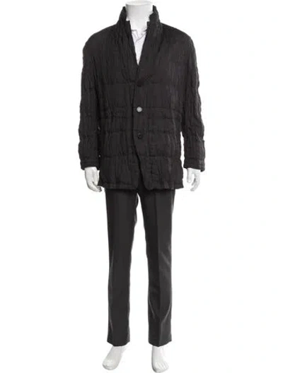 Pre-owned Issey Miyake Jacket In Black