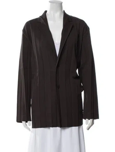 Pre-owned Issey Miyake Jacket In Brown