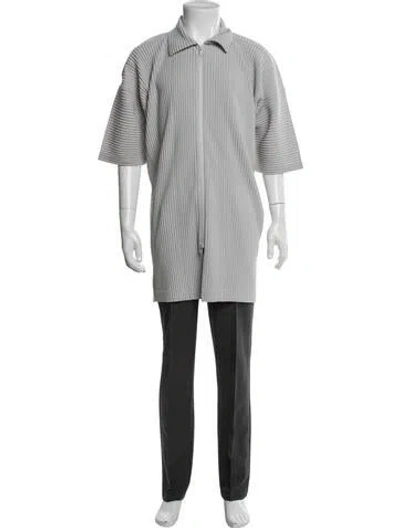 Pre-owned Issey Miyake Jacket In Gray