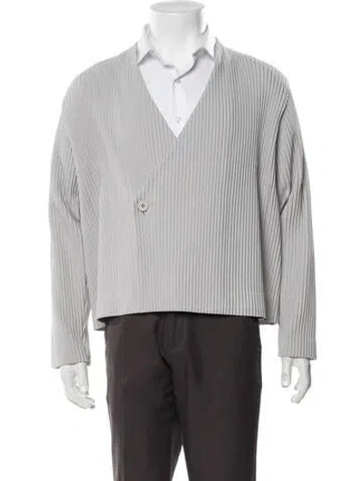 Pre-owned Issey Miyake Jacket In Gray