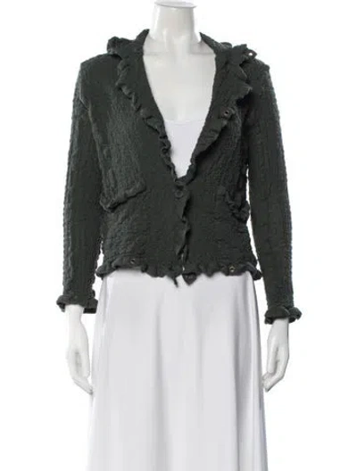 Pre-owned Issey Miyake Jacket In Green