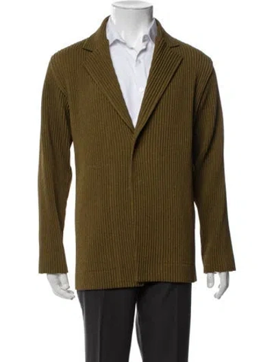 Pre-owned Issey Miyake Jacket In Green