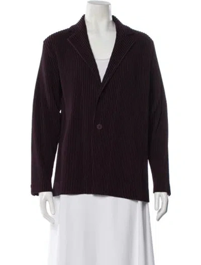 Pre-owned Issey Miyake Jacket In Purple