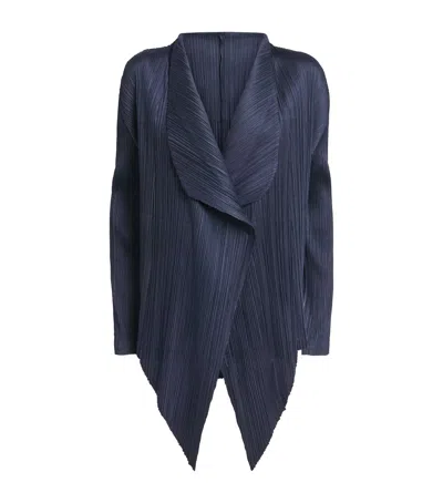 Issey Miyake January Monthly Colours Cardigan In Blue