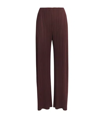 Issey Miyake Pleats Please  Women's Monthly Colours: January Pleated Wide-leg Trousers In Multi