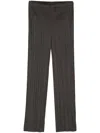 ISSEY MIYAKE JANUARY PLEATED CROPPED TROUSERS